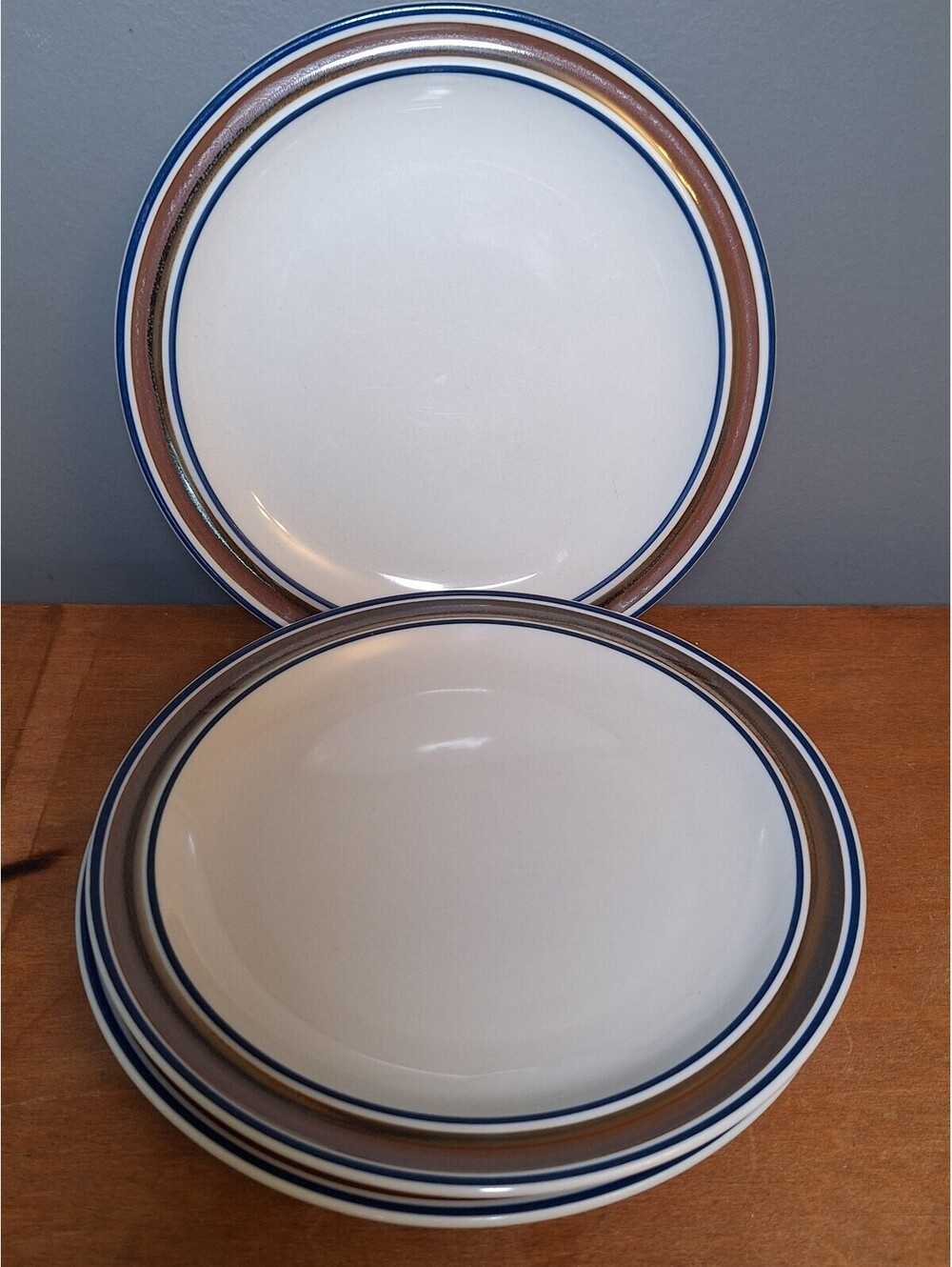 vintage Salem Stoneware Georgetown pattern salad plates set of 3
